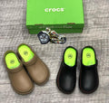 Crocs Classic Lined Clogs - Tan & Black