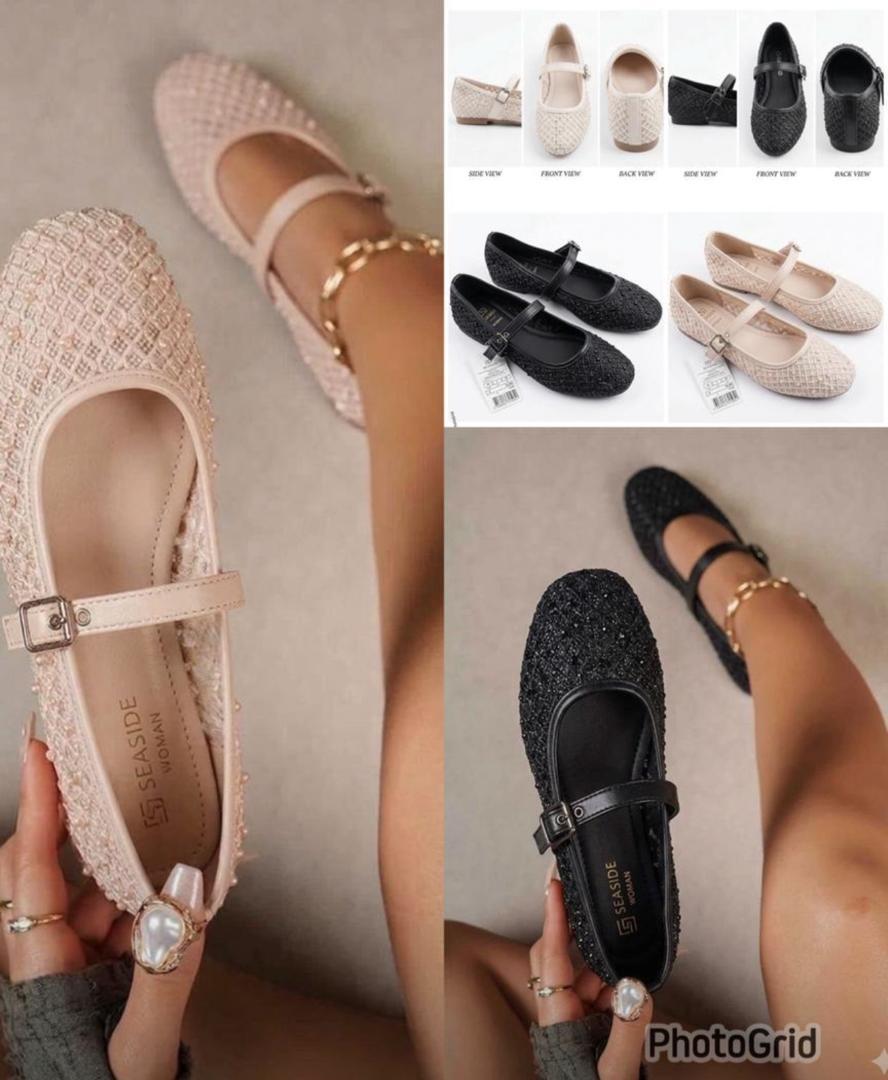 Seaside Woman Glitter Ballet Flats