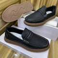 Men's Black Leather Penny Loafer